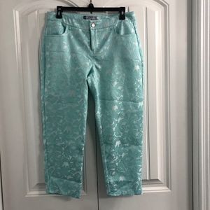 Jennifer Lopez Mint Green Capris